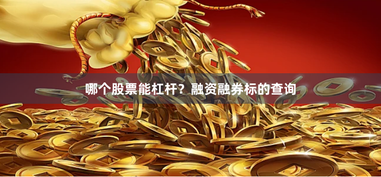 哪个股票能杠杆？融资融券标的查询