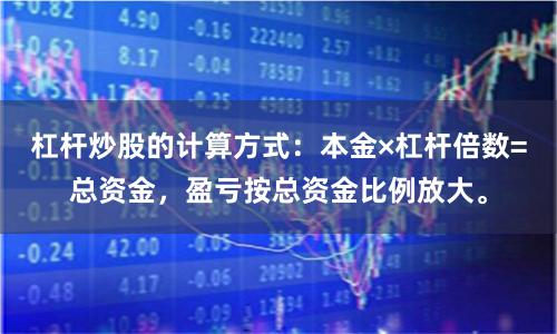 杠杆炒股的计算方式：本金×杠杆倍数=总资金，盈亏按总资金比例放大。